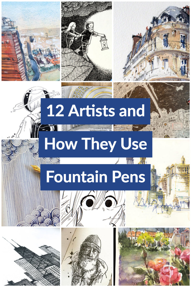 Artists Using Fountain Pens