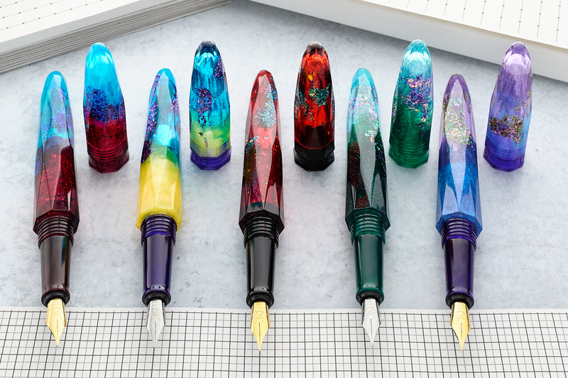 BENU Briolette Fountain Pen - Ruby Forest