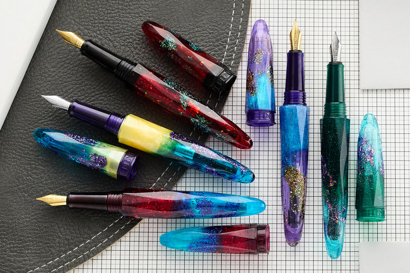 BENU Briolette Fountain Pen - Ruby Forest