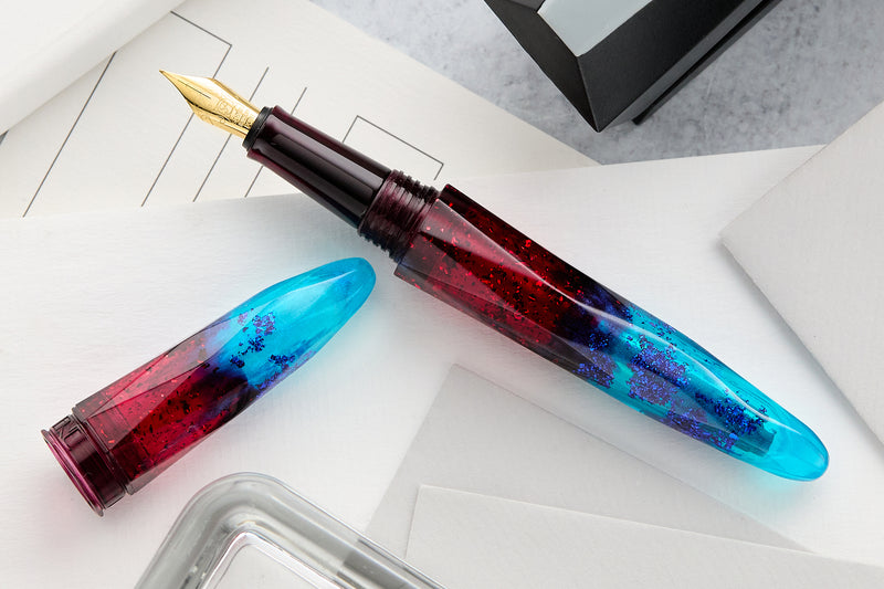BENU Briolette Fountain Pen - Fiery Azure