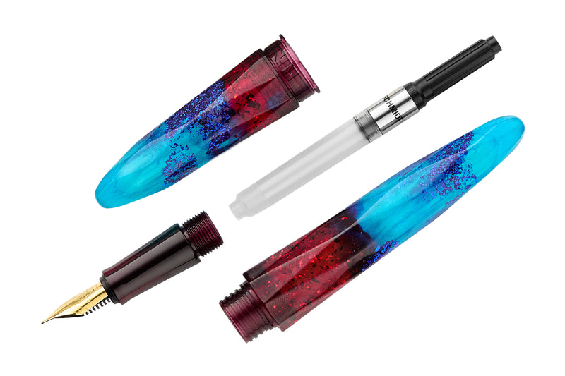 BENU Briolette Fountain Pen - Fiery Azure