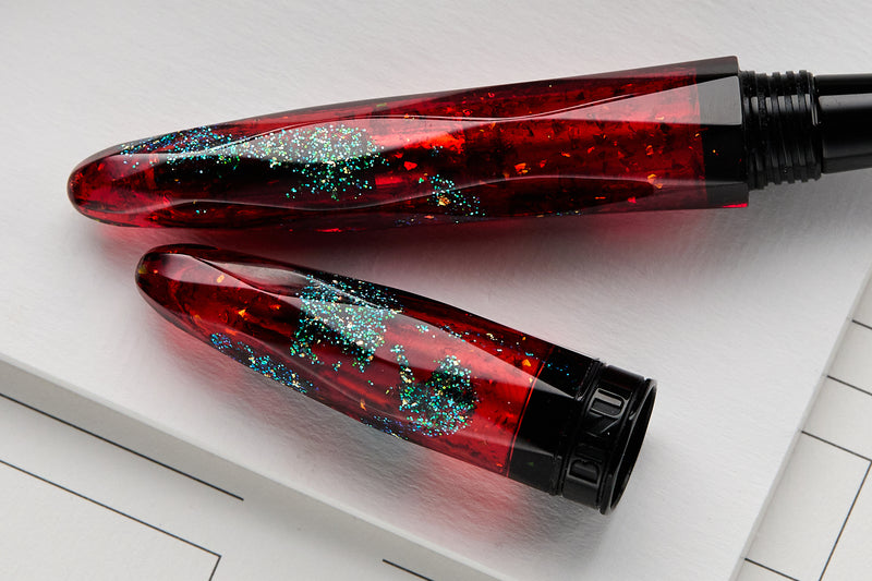 BENU Briolette Fountain Pen - Ruby Forest