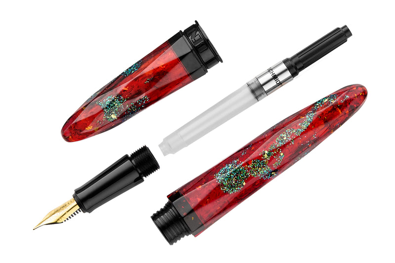 BENU Briolette Fountain Pen - Ruby Forest