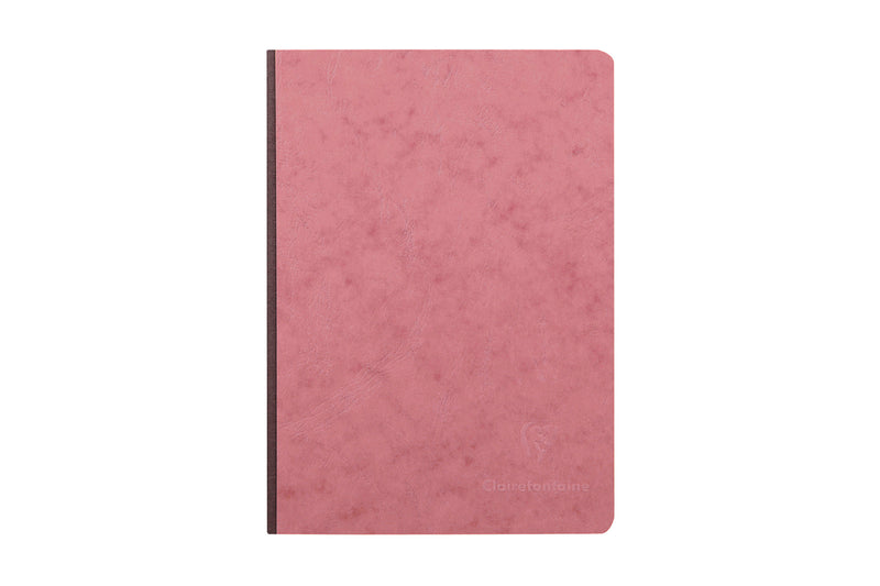 Clairefontaine Basic Clothbound A5 Notebook - Rose, Lined