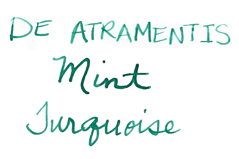 De Atramentis Mint Turquoise - Ink Sample