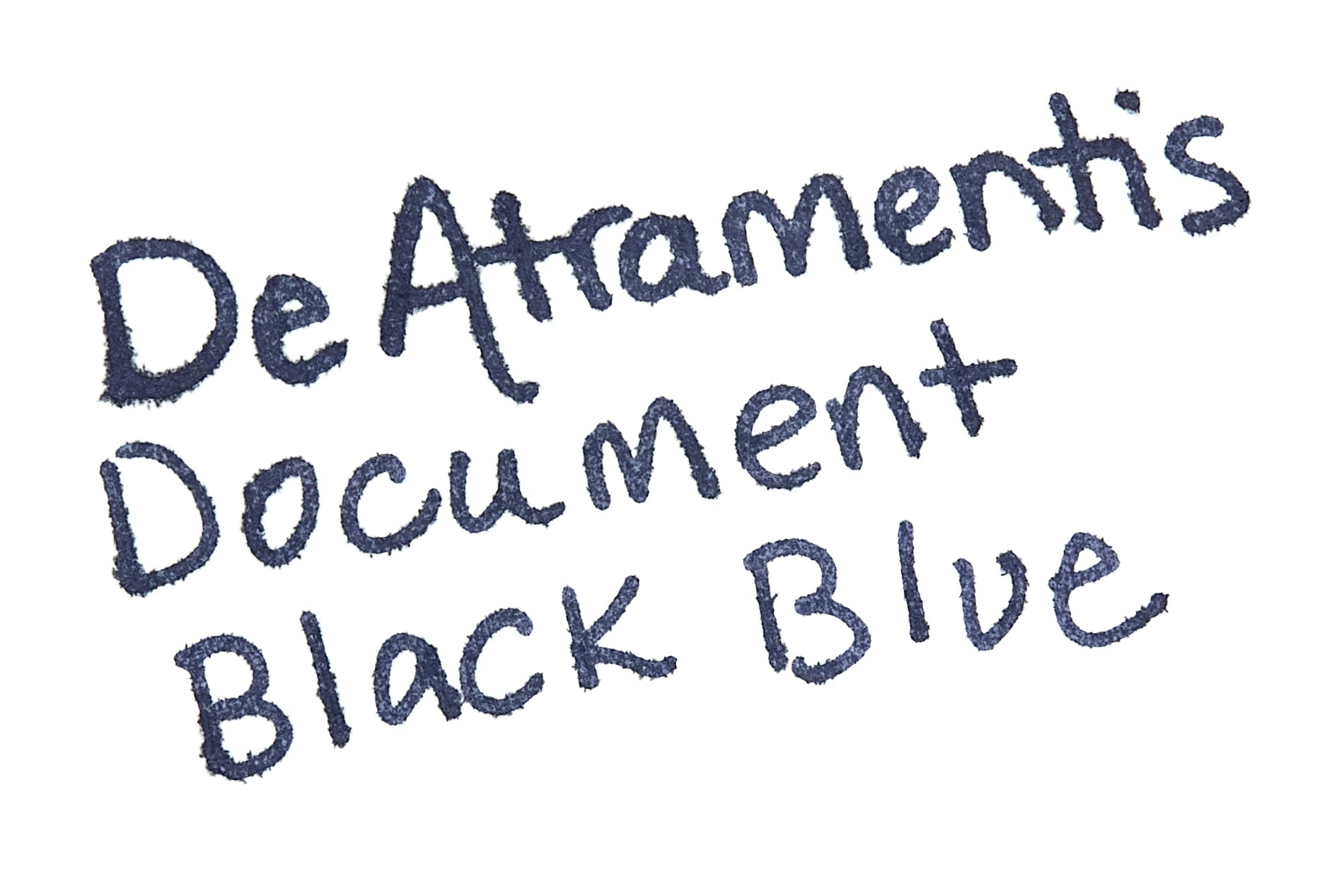 De Atramentis Document Ink Black Blue fountain pen ink writing sample
