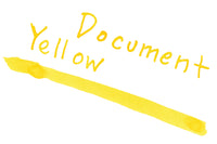 De Atramentis Document Ink Yellow - Ink Sample