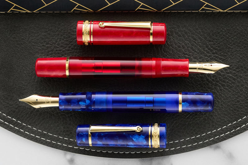 (Bottom Shelf) Delta DV Original Mid-Size Fountain Pen - Imperial Blu (Limited Edition)