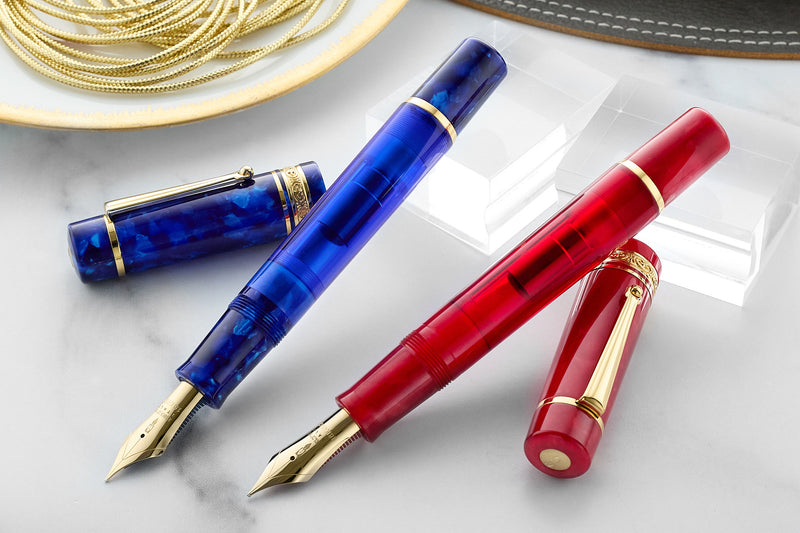 (Bottom Shelf) Delta DV Original Mid-Size Fountain Pen - Imperial Blu (Limited Edition)