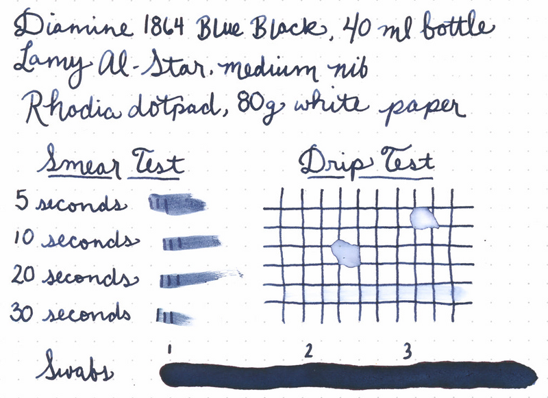 Diamine 1864 Blue Black - 40ml Bottled Ink