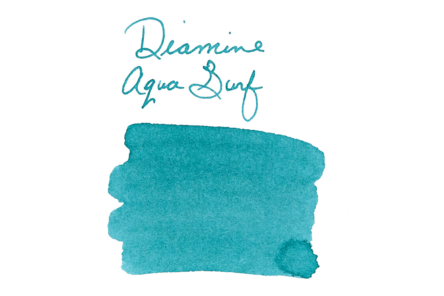 Diamine Forever Aqua Surf fountain pen ink swab