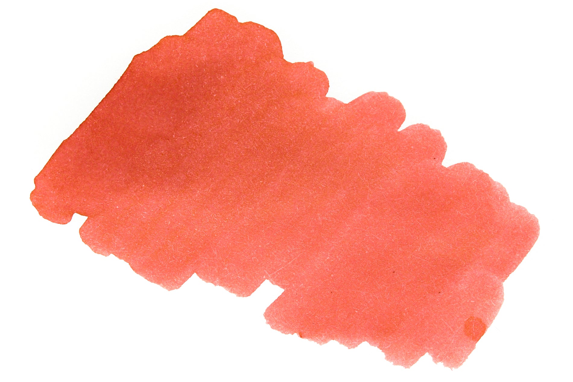 Diamine Forever Coral Blaze fountain pen ink swab