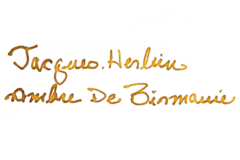 Jacques Herbin Ambre de Birmanie - Ink Sample