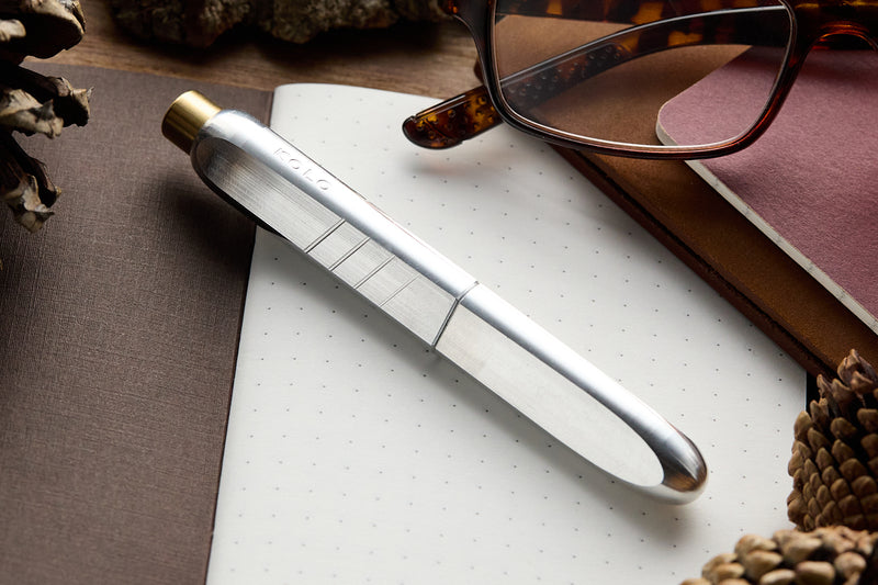 Kolo Tino Fountain Pen - Raw Aluminum