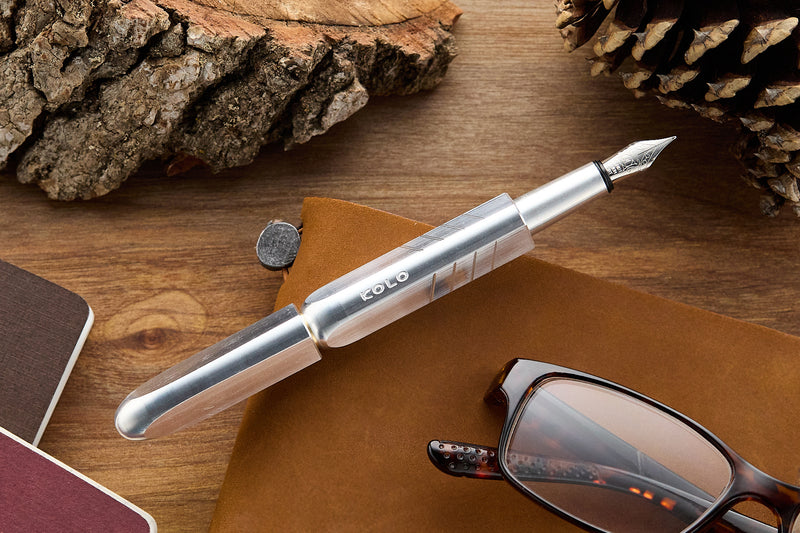Kolo Tino Fountain Pen - Raw Aluminum