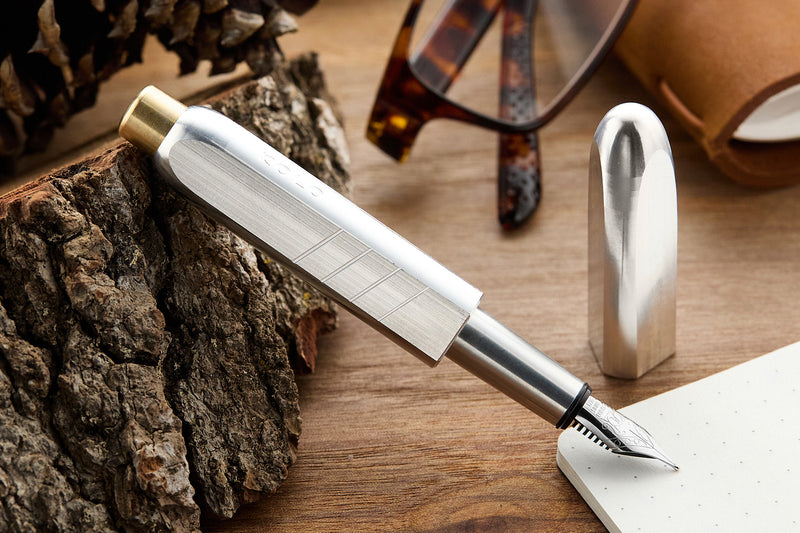Kolo Tino Fountain Pen - Raw Aluminum