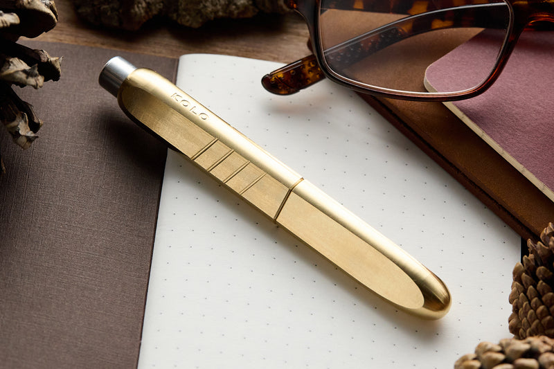 Kolo Tino Fountain Pen - Raw Brass