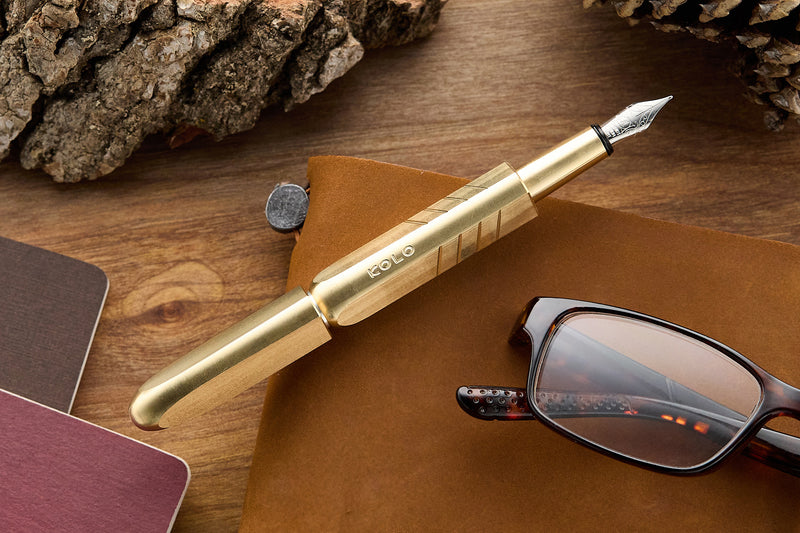 Kolo Tino Fountain Pen - Raw Brass