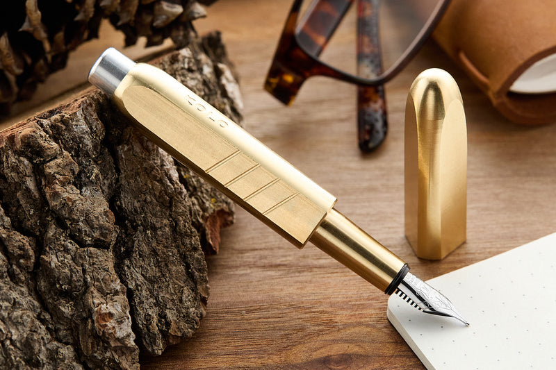 Kolo Tino Fountain Pen - Raw Brass