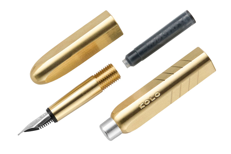 Kolo Tino Fountain Pen - Raw Brass