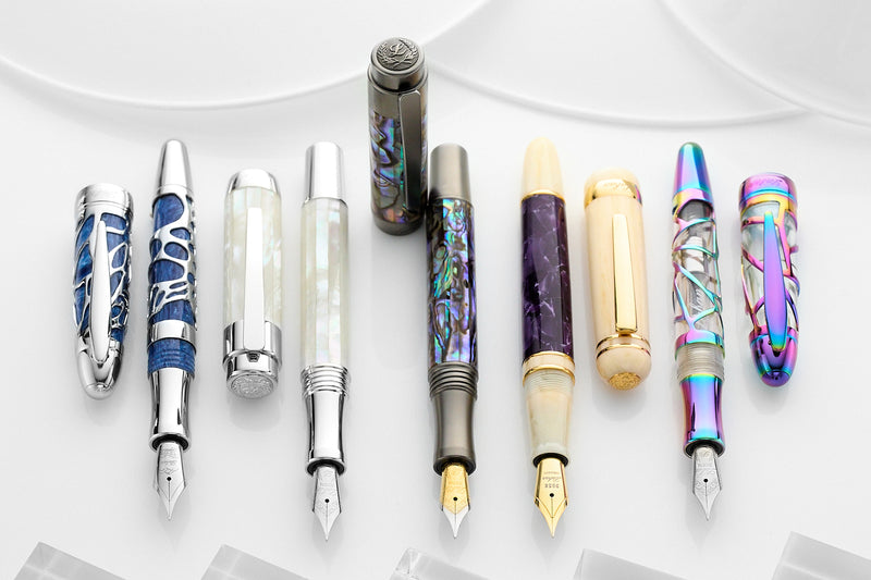 Laban Abalone Fountain Pen - Gunmetal