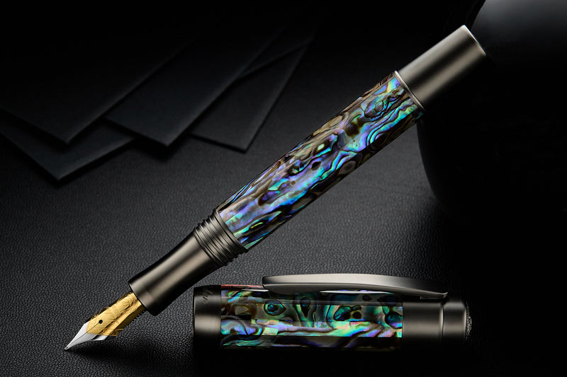 Laban Abalone Fountain Pen - Gunmetal