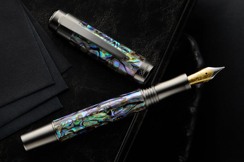Laban Abalone Fountain Pen - Gunmetal