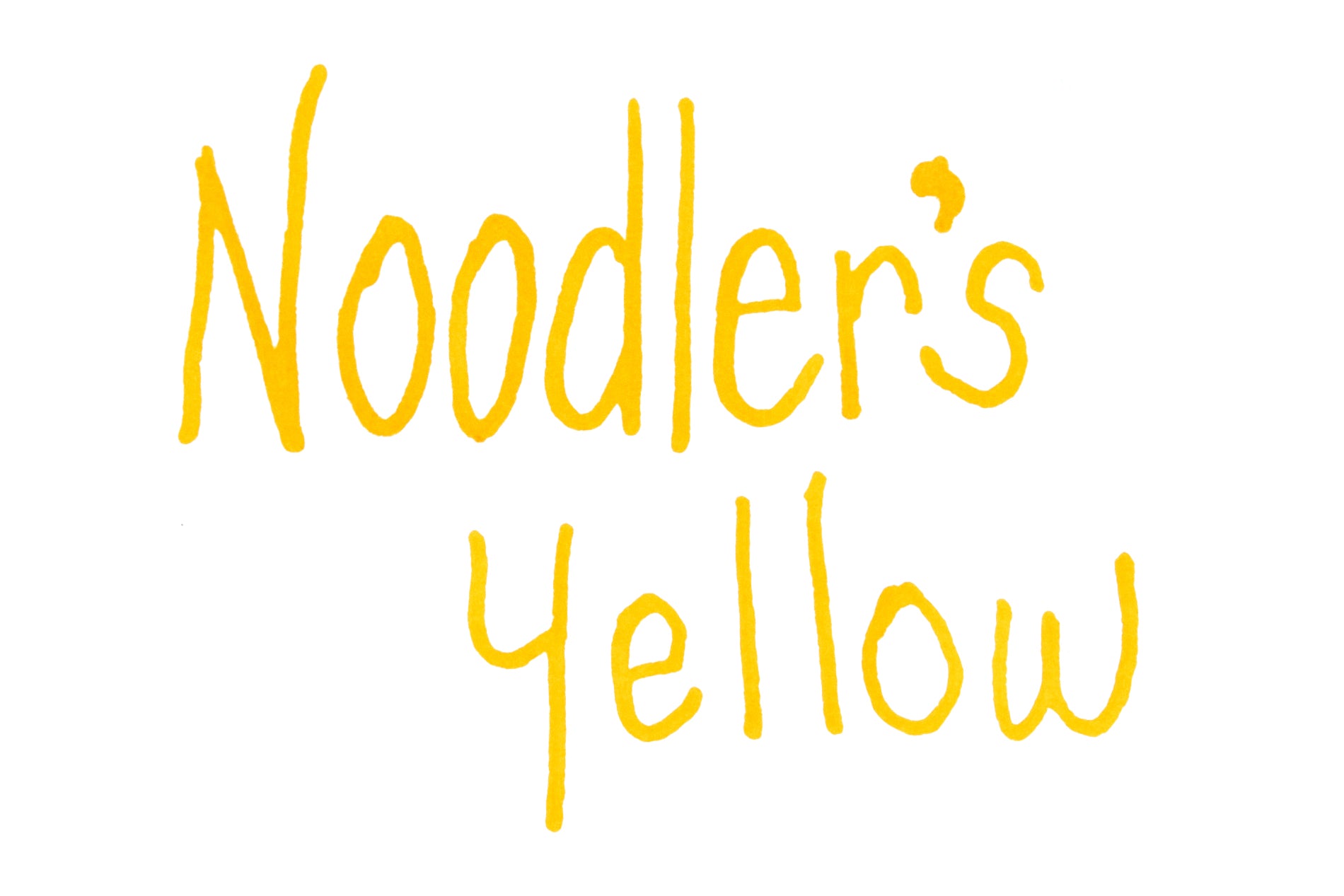 Noodler's Yellow fountain pen ink writing sample