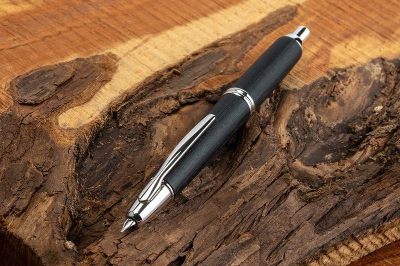 Pilot Vanishing Point Fountain Pen - Birchwood Black