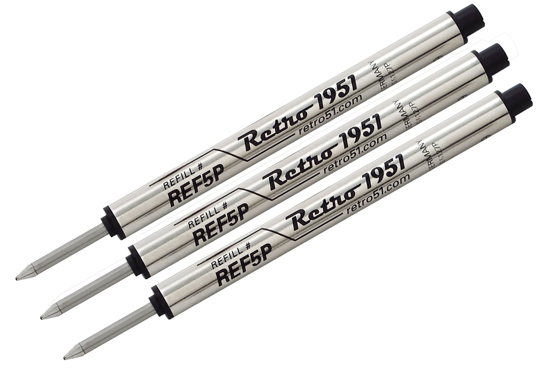 Retro 51 Rollerball Refills - Black, 3-Pack
