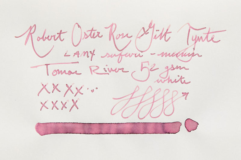 Robert Oster Rose Gilt Tynte - Ink Sample