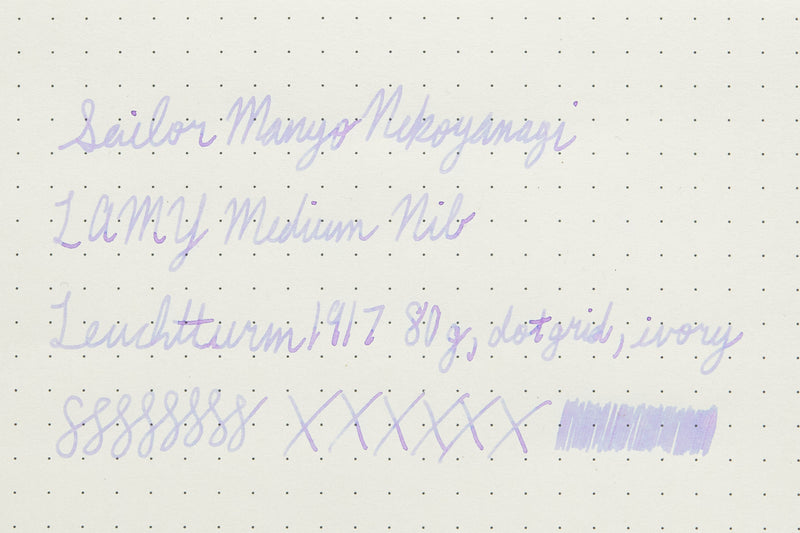 Sailor Manyo Nekoyanagi - Ink Sample