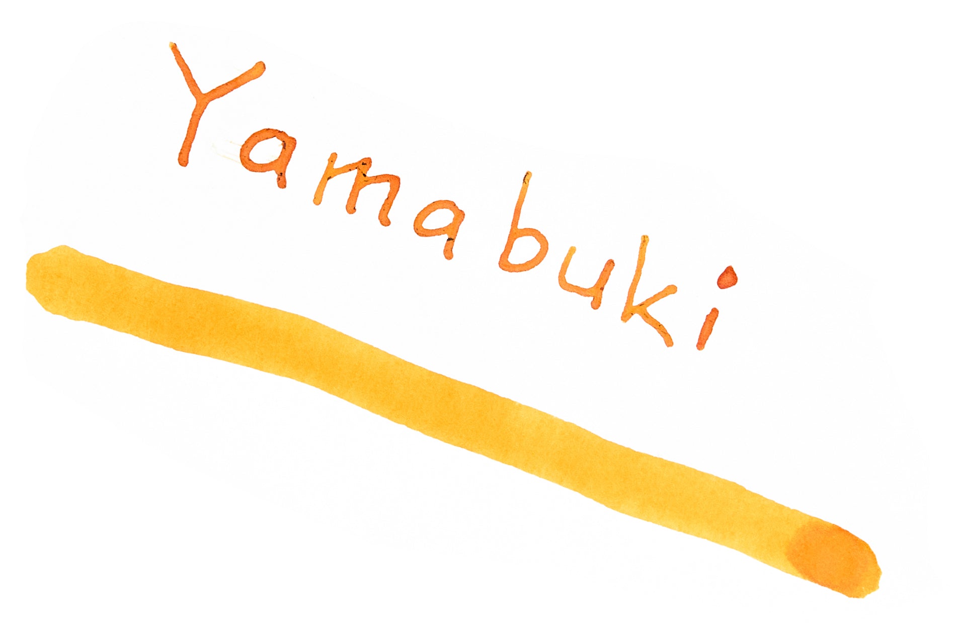 Sailor Manyo Yamabuki fountain pen ink writing sample