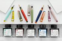 Sailor Pro Gear Slim Manyo Fountain Pen Set - Red Bean (Limited Edition)
