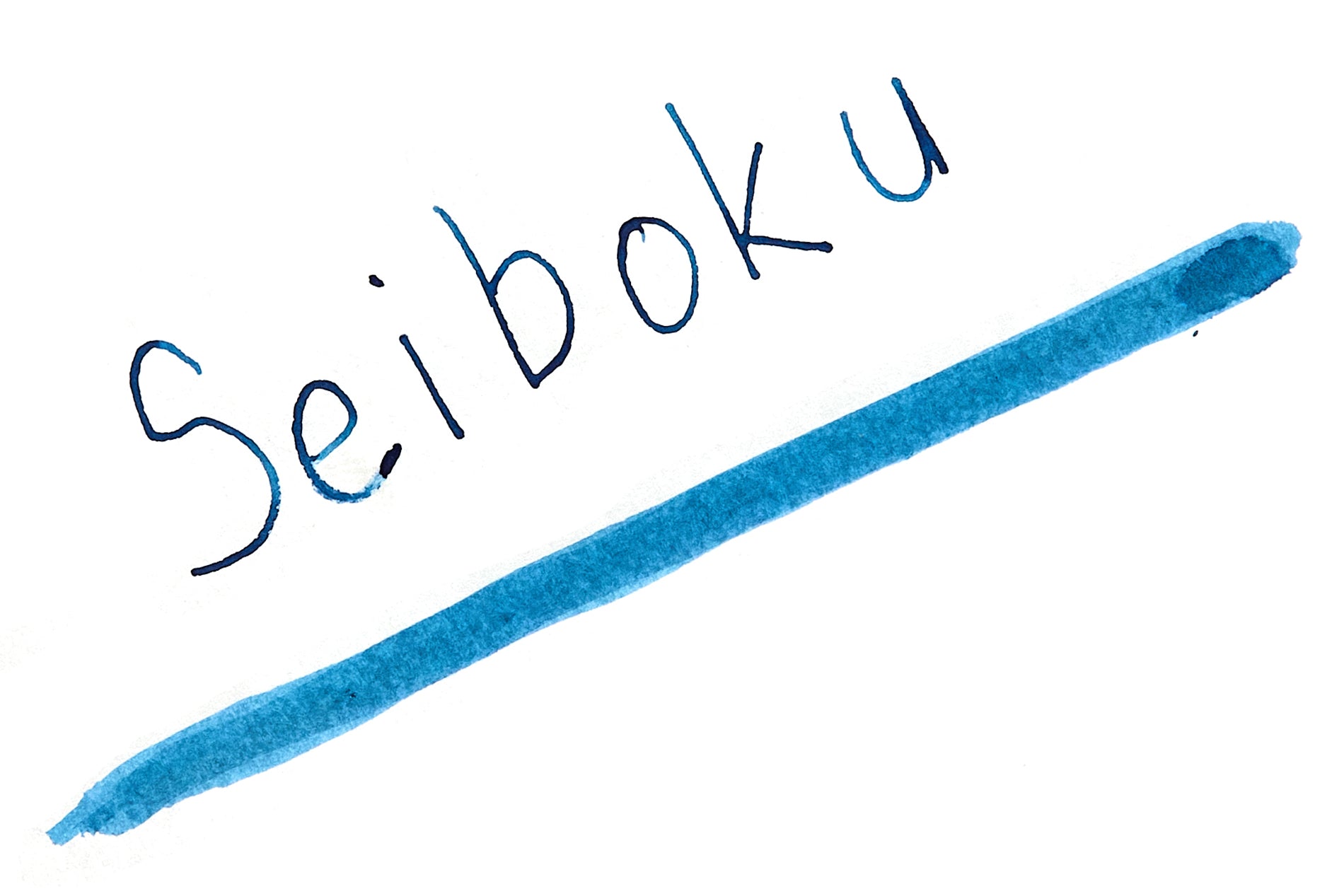 Sailor Seiboku Pigmented Blue Black fountain pen ink writing sample