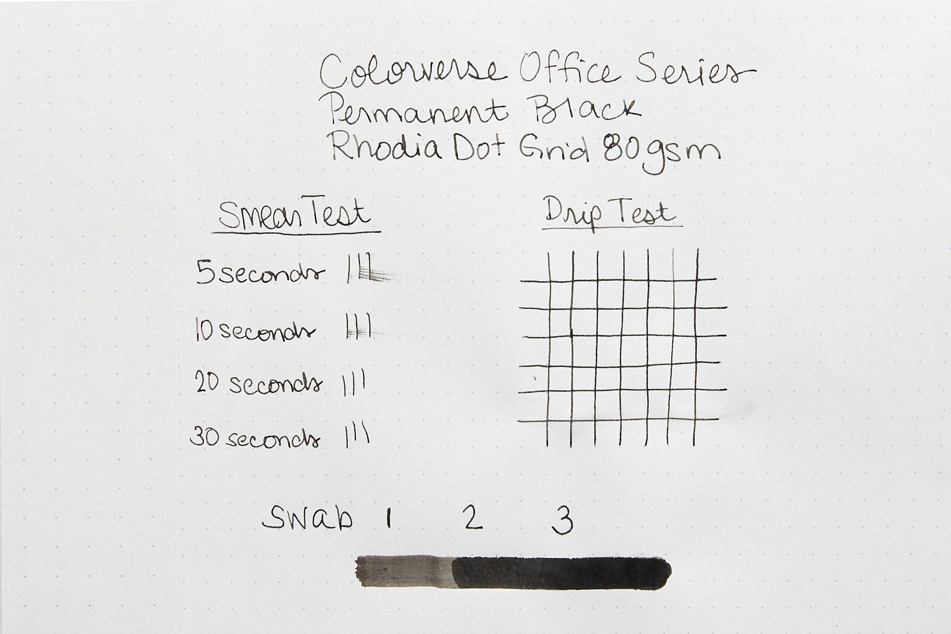 Colorverse Office Series Permanent Black - 30ml Bottled Ink