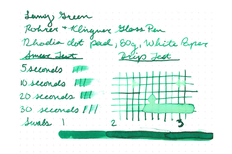 LAMY green - Ink Sample