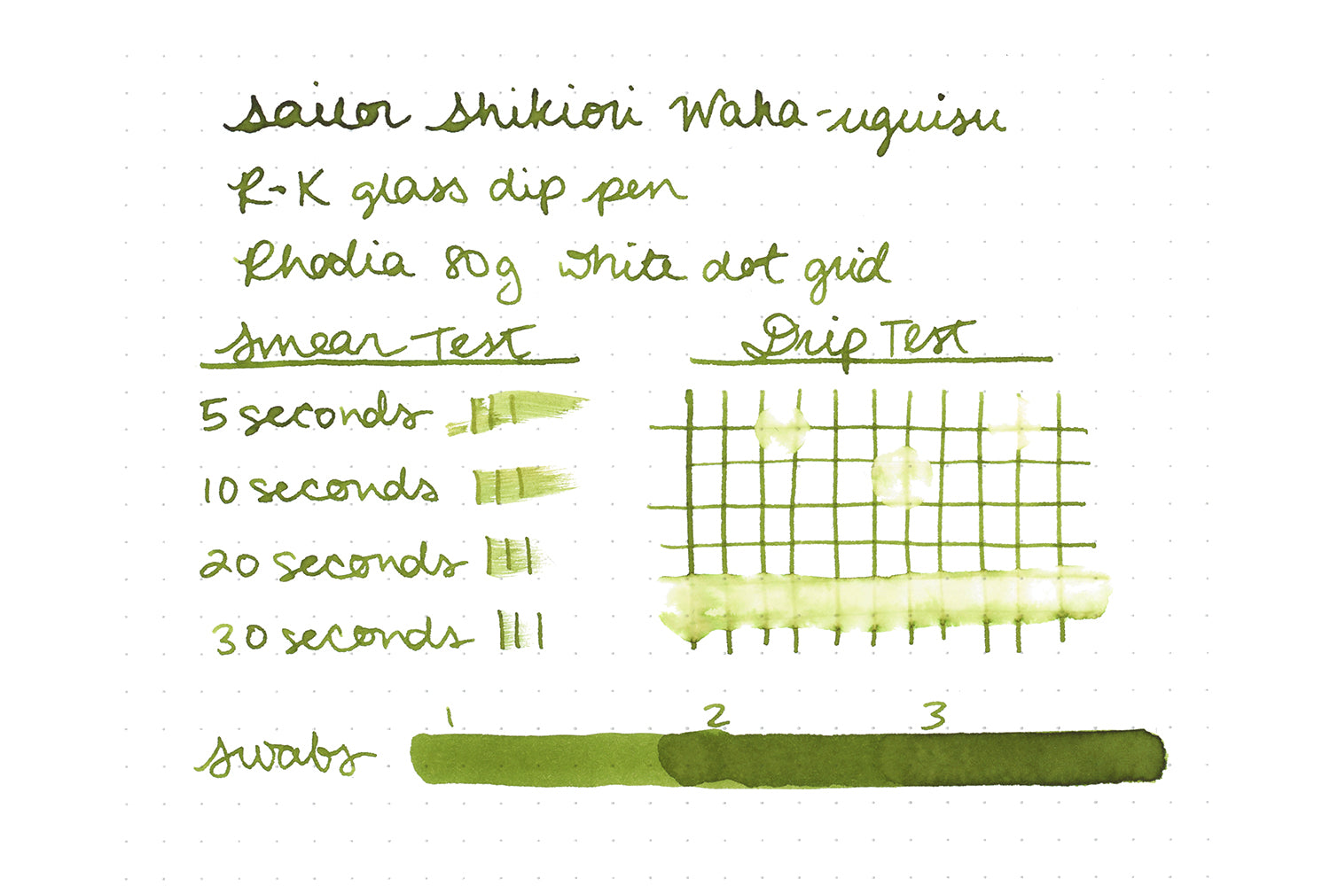 Sailor Shikiori Waka-uguisu fountain pen ink