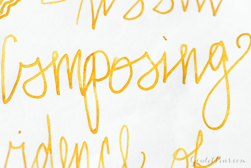 Jacques Herbin Ambre de Birmanie - Ink Sample