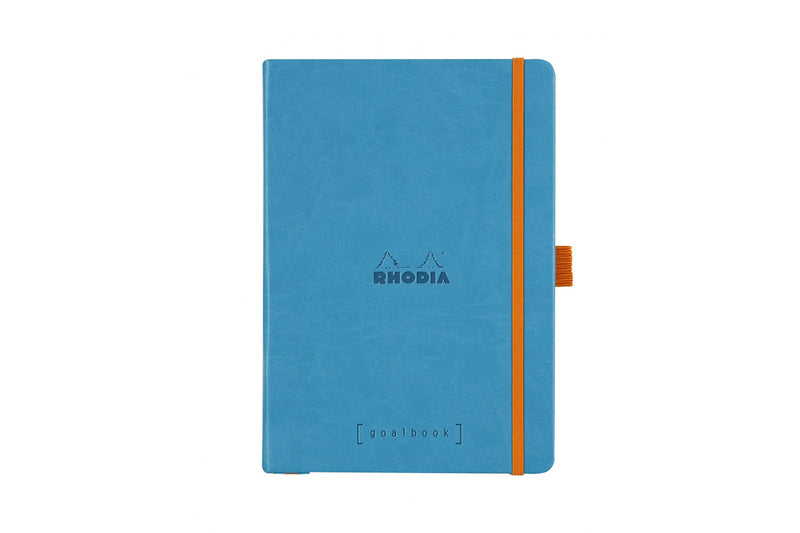 Rhodia Goalbook Dot Grid A5 Hardcover Journal - Turquoise (Ivory Paper)