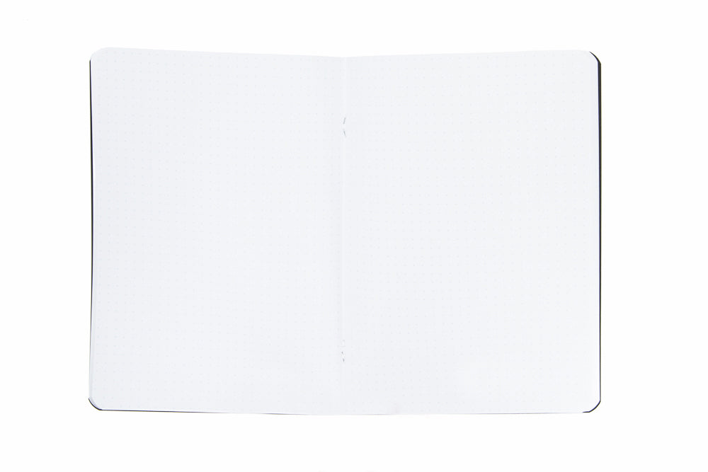 Rhodia Classic Side Staplebound A5 Notebook - Black, Dot Grid