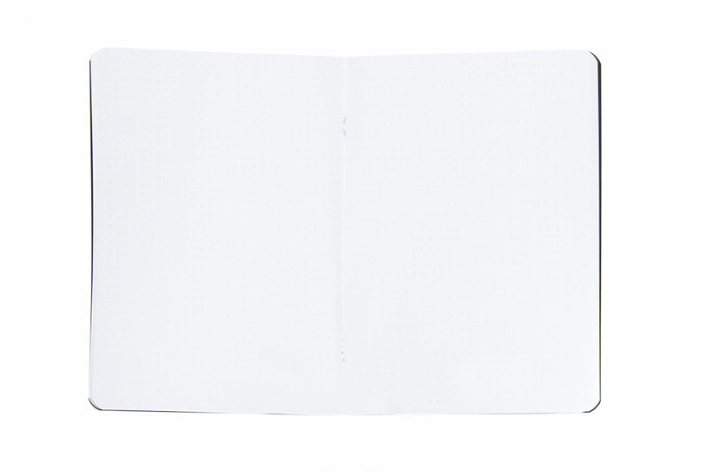 Rhodia Classic Side Staplebound A5 Notebook - Black, Dot Grid