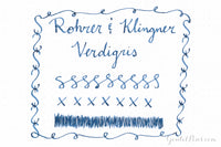 Rohrer & Klingner Verdigris - Ink Sample