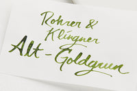 Rohrer & Klingner Alt-Goldgrun - Ink Sample