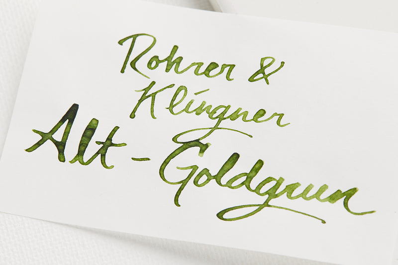 Rohrer & Klingner Alt-Goldgrun - Ink Sample