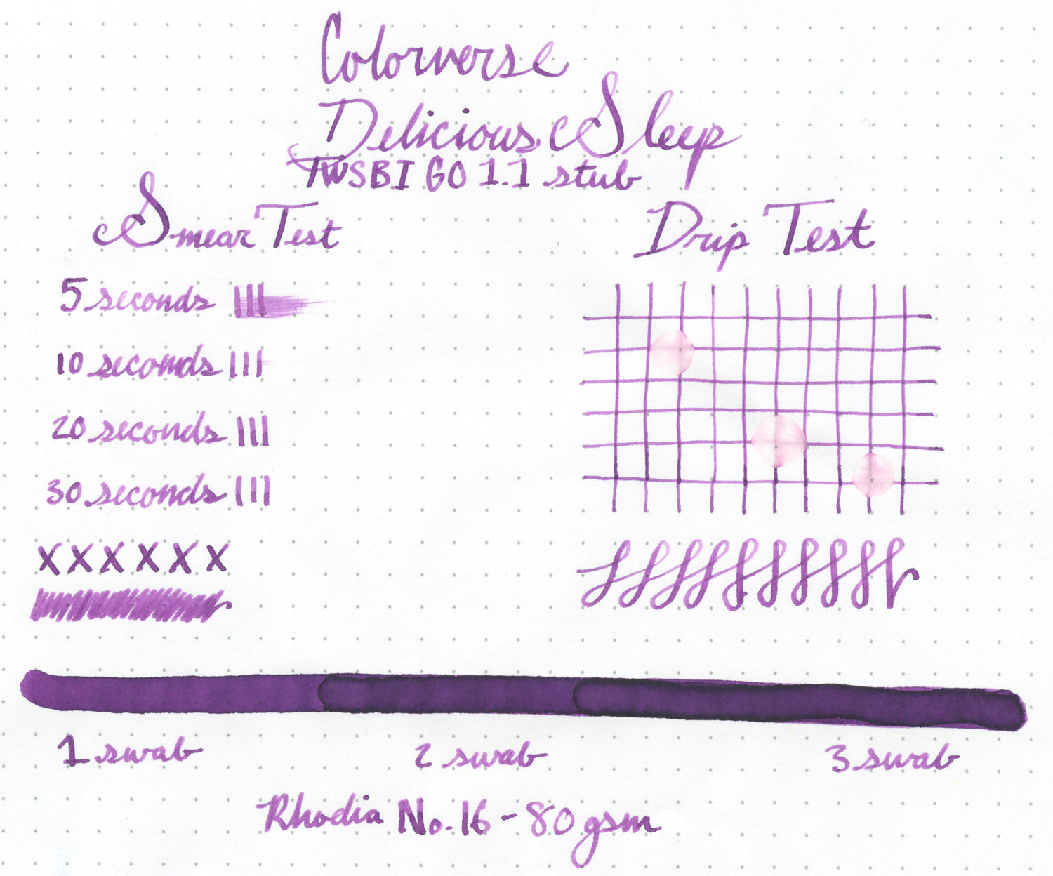 Colorverse Delicious Sleep fountain pen ink
