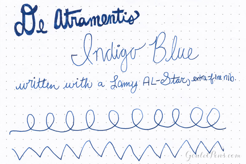 De Atramentis Indigo Blue - Ink Sample