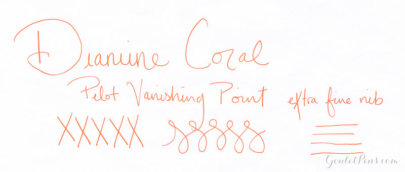 Diamine Coral - Ink Sample