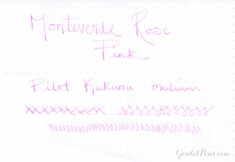 Monteverde Rose Pink - Ink Sample