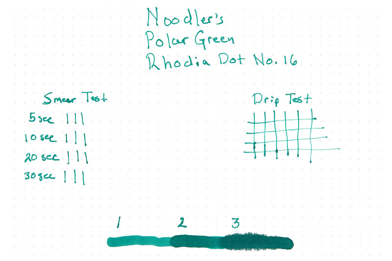 Noodler's Polar Green - Ink Sample